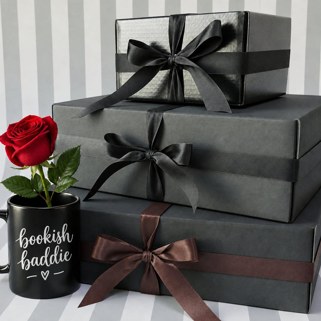 Luxury Spa Christmas Dark & Spicy Book Lovers Gift Box Set w/ pearls