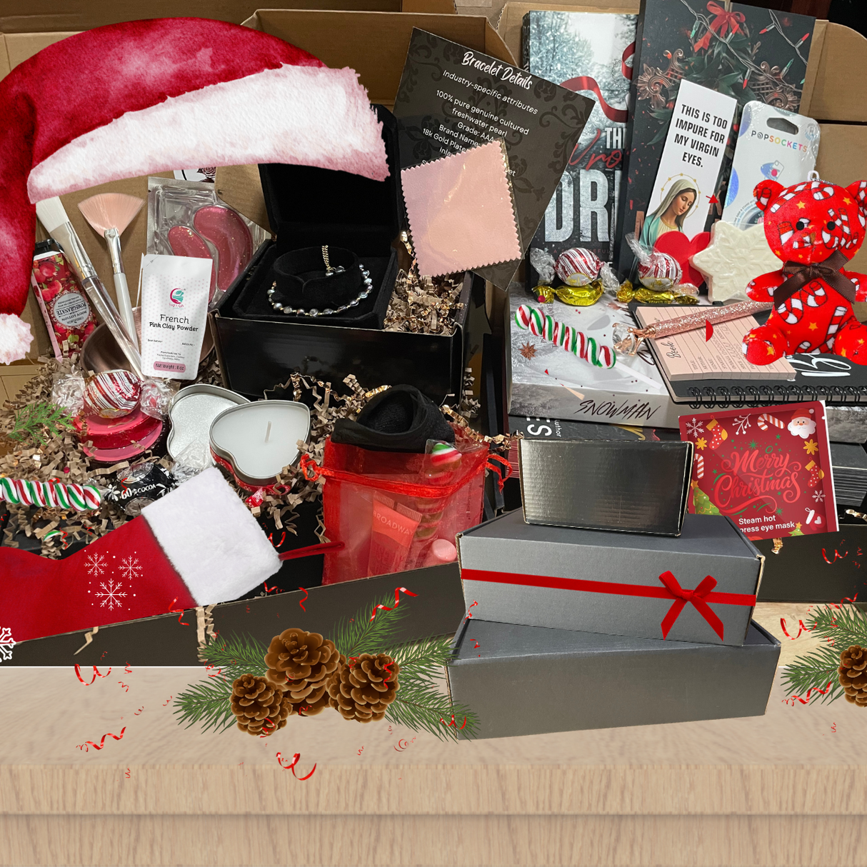 Luxury Spa Christmas Dark & Spicy Book Lovers Gift Box