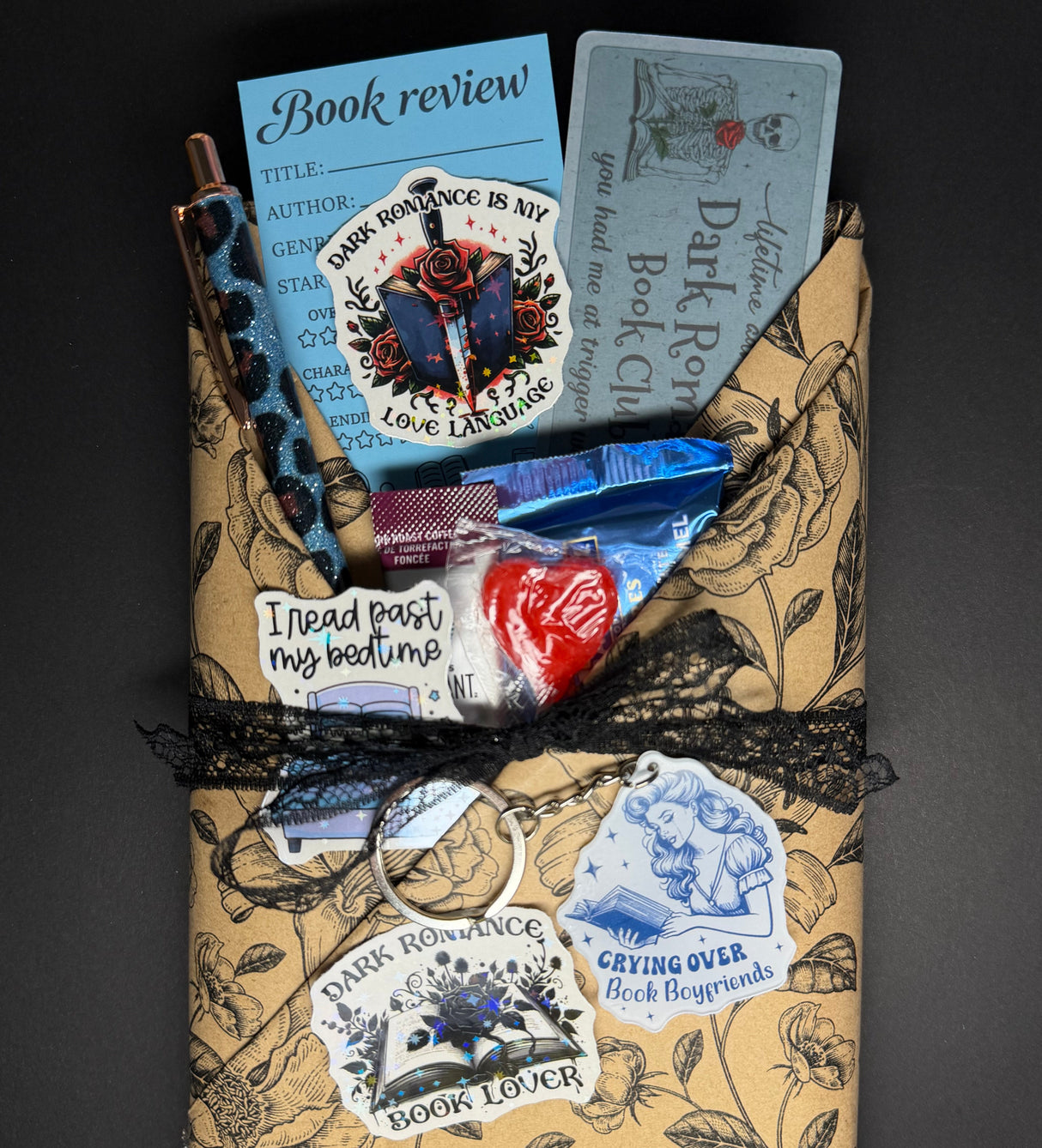 Dark Smut Blind Date Book, Sleeve & Candle Set β Surprise Romance Reader Gift