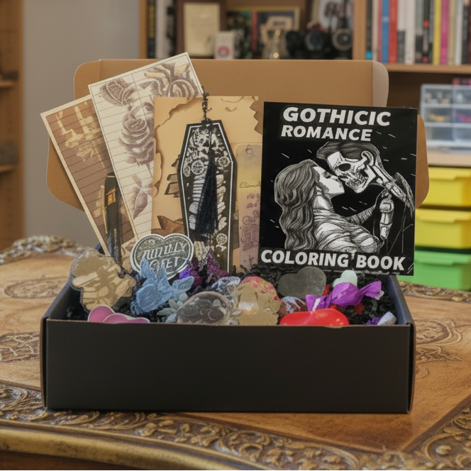 Dark Romance Activity Box +/- novels & toy - Dark Romance Crates