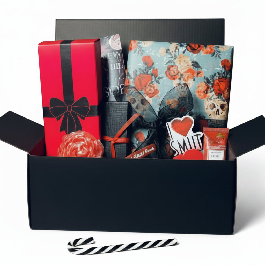 Valentine's Luxury Dark Romance Book Spa Basket. See details. Gift Wrapping included. Double-boxed for easy gifting. Dark Romance Crates