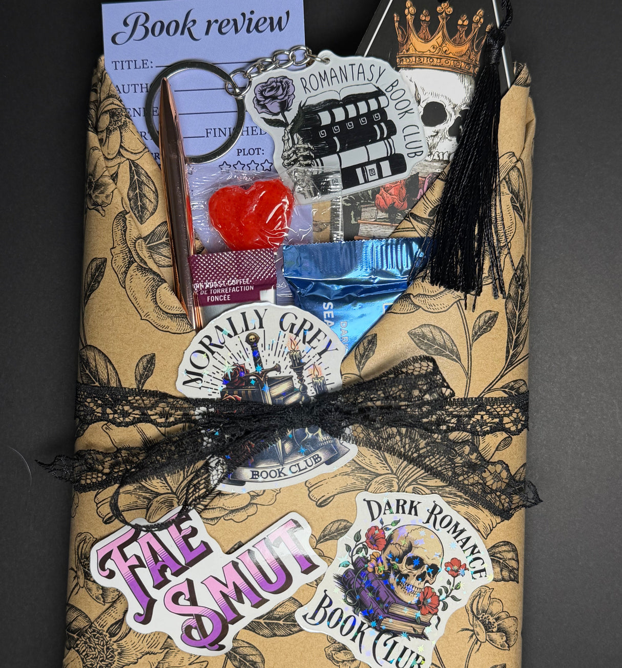 Dark Smut Blind Date Book, Sleeve & Candle Set β Surprise Romance Reader Gift