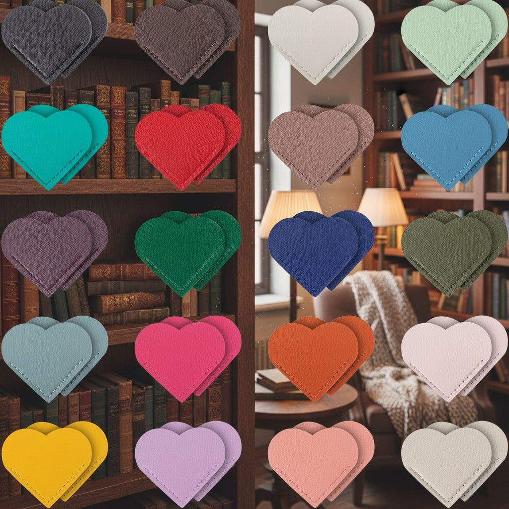 Dark Romance Bookmarks: Leather Corner Hearts (see bulk rate)