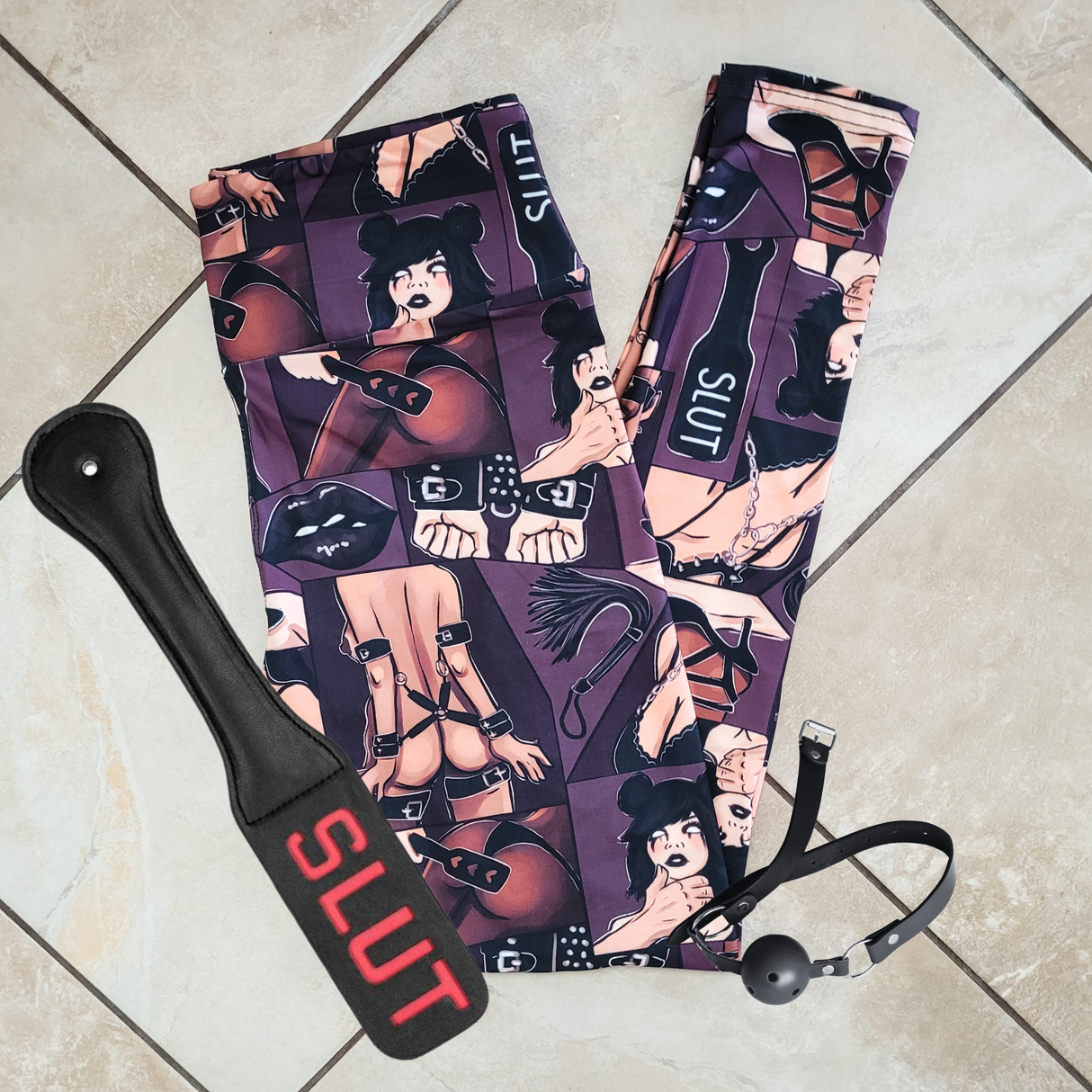 BDSM (Semi-Exclusive) - Kink Kinky Sado S&M Valentine's Day Love High-quality Handcrafted Vibrant Leggings