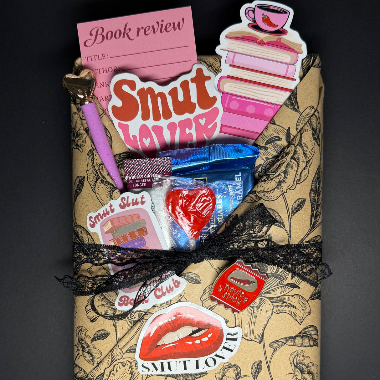 Dark Smut Blind Date Book, Sleeve & Candle Set β Surprise Romance Reader Gift