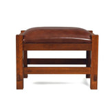 Craftsman / Mission Morris Arm Chair and Ottoman Set - Chestnut