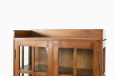 Mission Oak Display China Cabinet / Bookcase - Walnut - 39"W