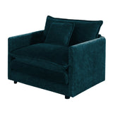 Comfy Deep Single Seat Sofa Upholstered Reading Armchair Chair