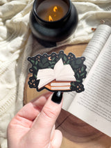 Meaggie Moos - Magical Open Book Bookish Waterproof Vinyl Sticker