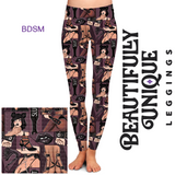 BDSM (Semi-Exclusive) - Kink Kinky Sado S&M Valentine's Day Love High-quality Handcrafted Vibrant Leggings