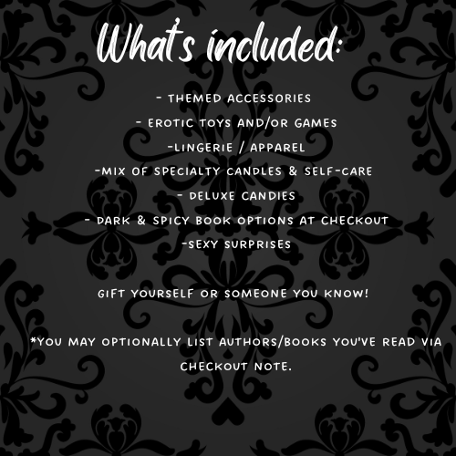 Dark Romance Date Night Box - Couple's or Self - Books, Toys, Lingerie, Merch, Treats, more!