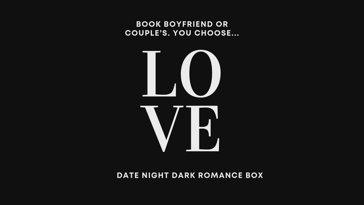 Dark Romance Date Night Box - Couple's or Self - Books, Toys, Lingerie, Merch, Treats, more!