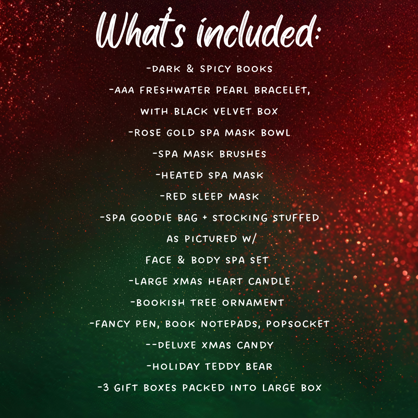 Luxury Spa Christmas Dark & Spicy Book Lovers Gift Box